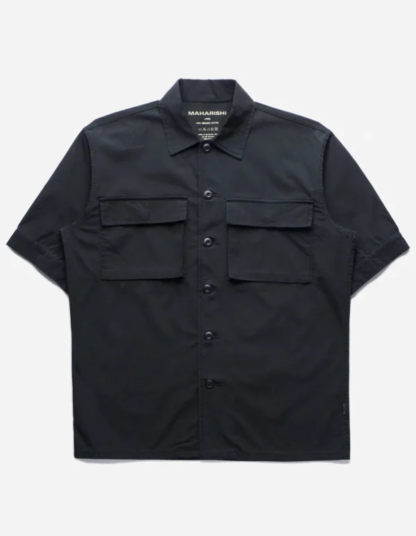 Maharishi Shirts*4513 Advisor'S Overshirt Black Blk-108F