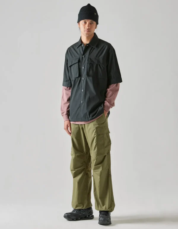 Maharishi Shirts*4513 Advisor'S Overshirt Black Blk-108F