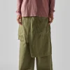 Maharishi Cargo Pants*4588 Asym Cargo Hakama Pants Olive Og-107F