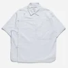 Maharishi Shirts*4512 Asym Monk Shirt White