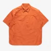 Maharishi Shirts*4298 Asym Monk Shirt Rust