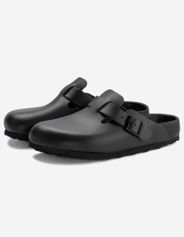 Maharishi Lifestyle*Birkenstock Boston Exquisite Natural Leather Black