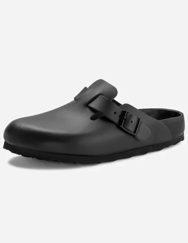 Maharishi Lifestyle*Birkenstock Boston Exquisite Natural Leather Black