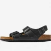 Maharishi Lifestyle*Birkenstock Milano Natural Leather Black