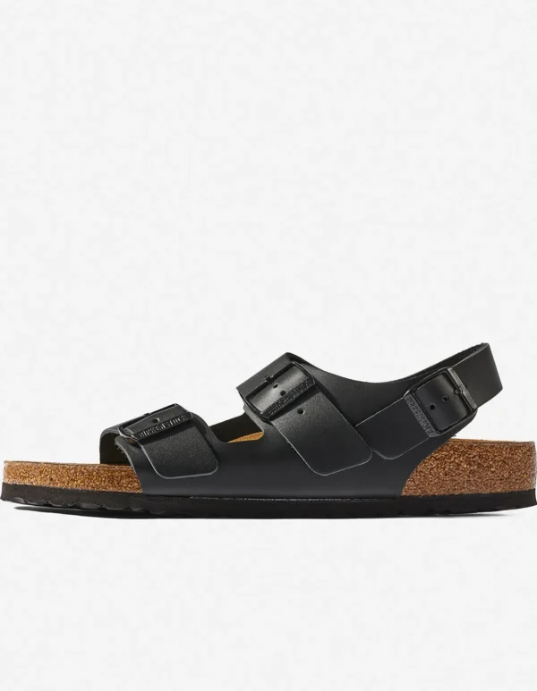 Maharishi Lifestyle*Birkenstock Milano Natural Leather Black