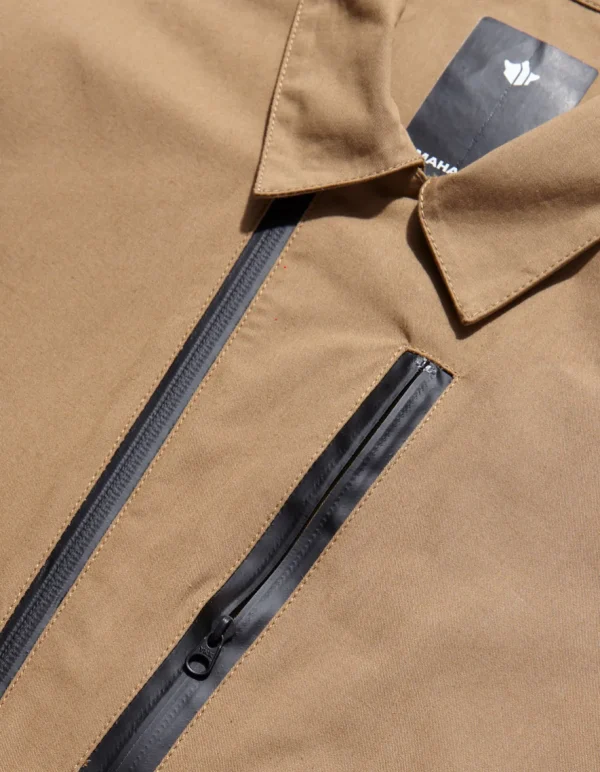 Maharishi Shirts*4235 Cordura® Nyco® Tech Travel Shirt Mushroom