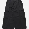 Maharishi Cargo Pants*4511 Cropped U.S. Hakama Track Pants Black