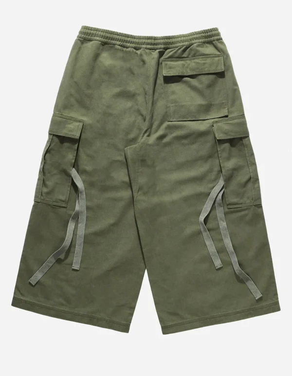 Maharishi Cargo Pants*4511 Cropped U.S. Hakama Track Pants Olive Og-107F