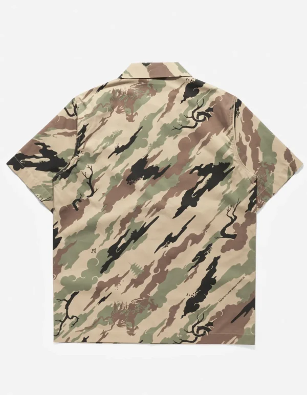 Maharishi Shirts*4312 Dpm:Bonsai Forest Camp Collar Shirt Woodland