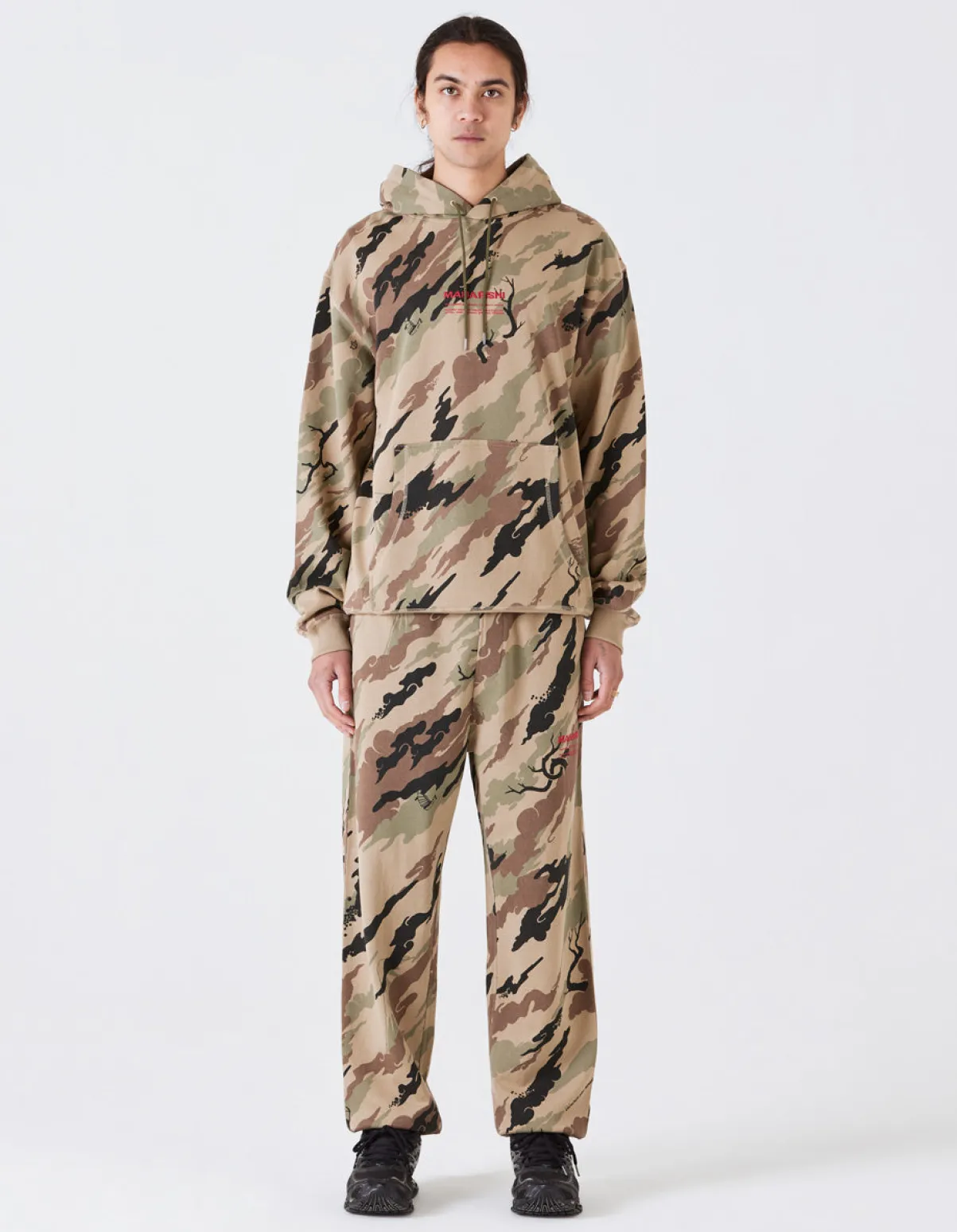 Maharishi Hooded Sweats*4597 Dpm:Bonsai Forest Miltype Embroidered Hooded Sweat Woodland