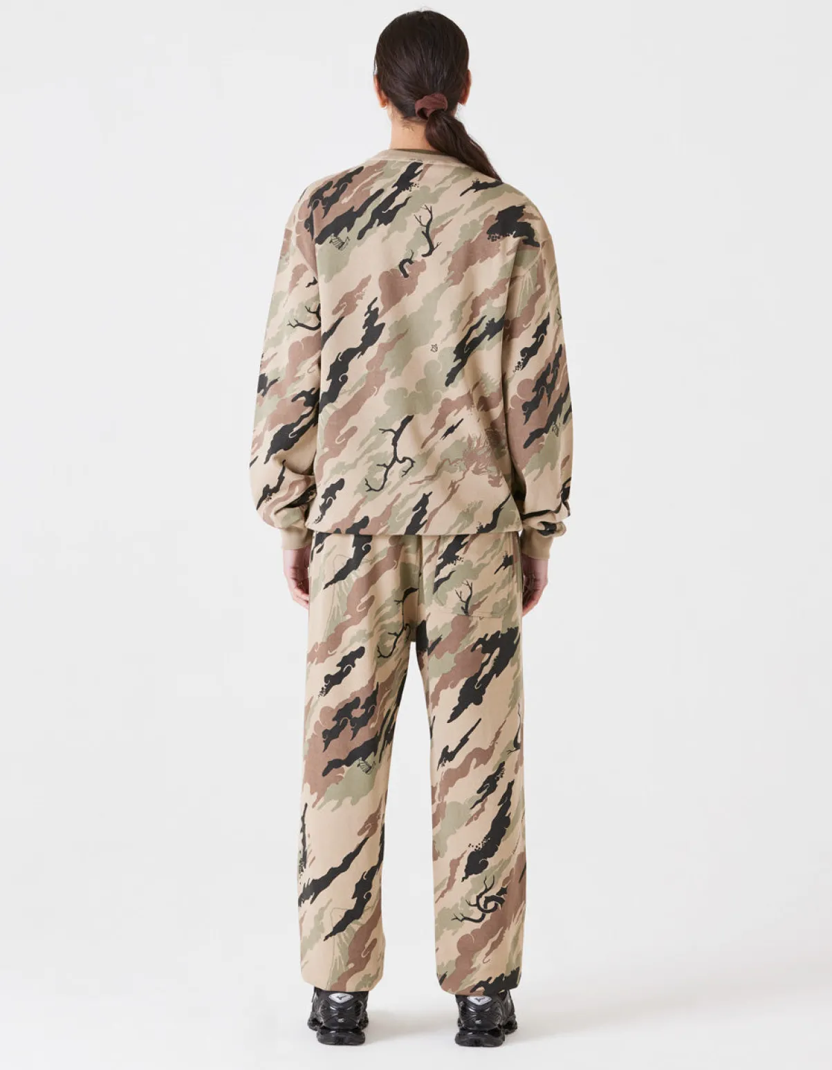 Maharishi Crew Sweats*4598 Dpm:Bonsai Forest Miltype Embroidered Crew Sweat Woodland