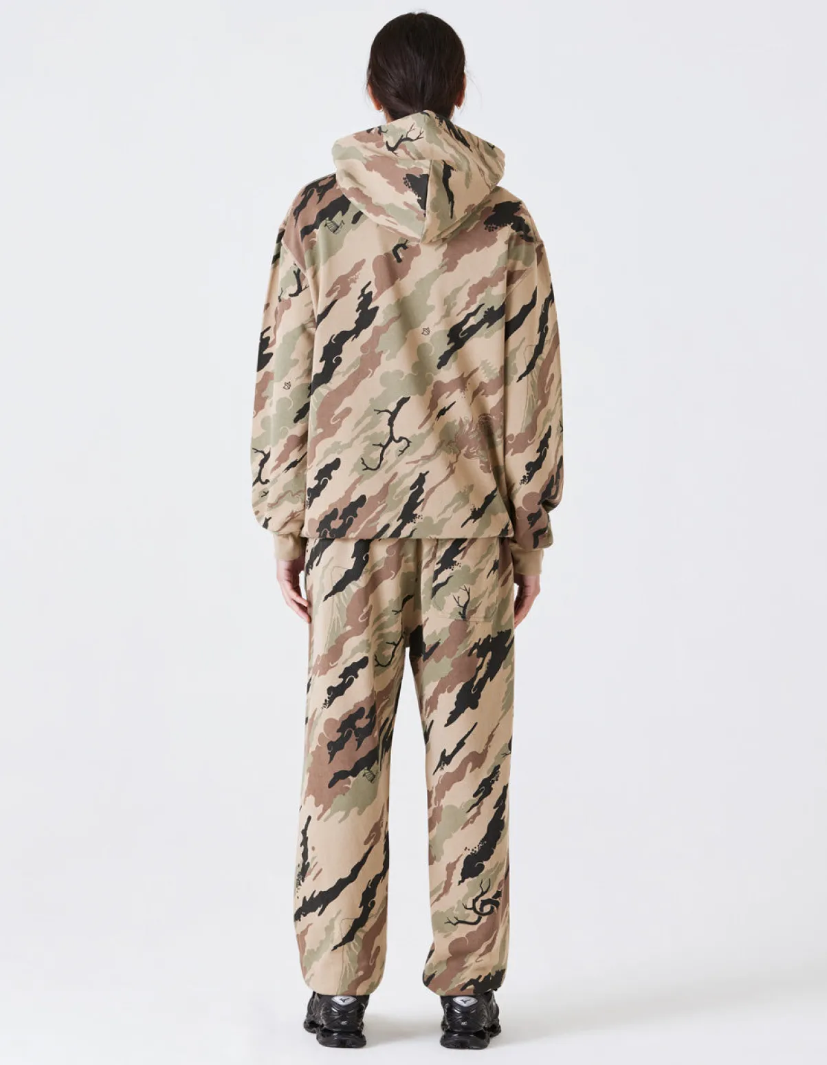 Maharishi Hooded Sweats*4597 Dpm:Bonsai Forest Miltype Embroidered Hooded Sweat Woodland