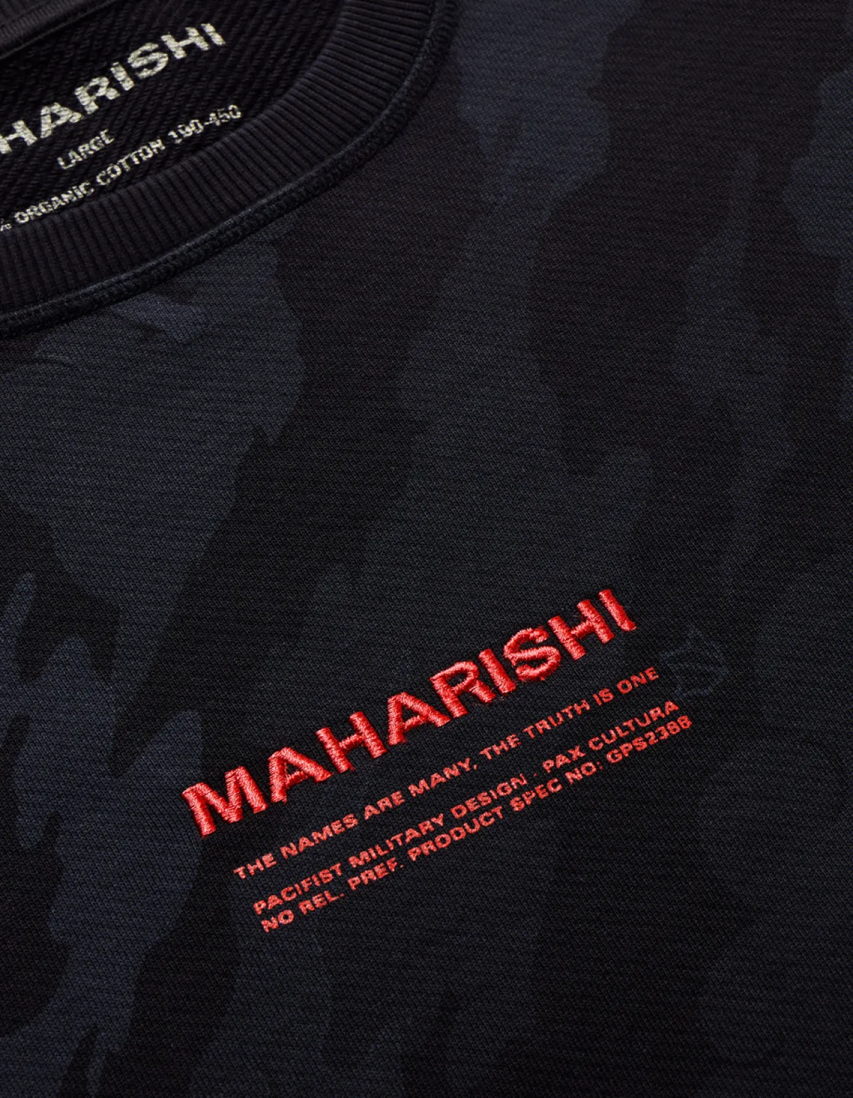 dpmbonsai_forest_miltype_5-2.webp Maharishi Crew Sweats*4598 Dpm:Bonsai Forest Miltype Embroidered Crew Sweat Subdued Night