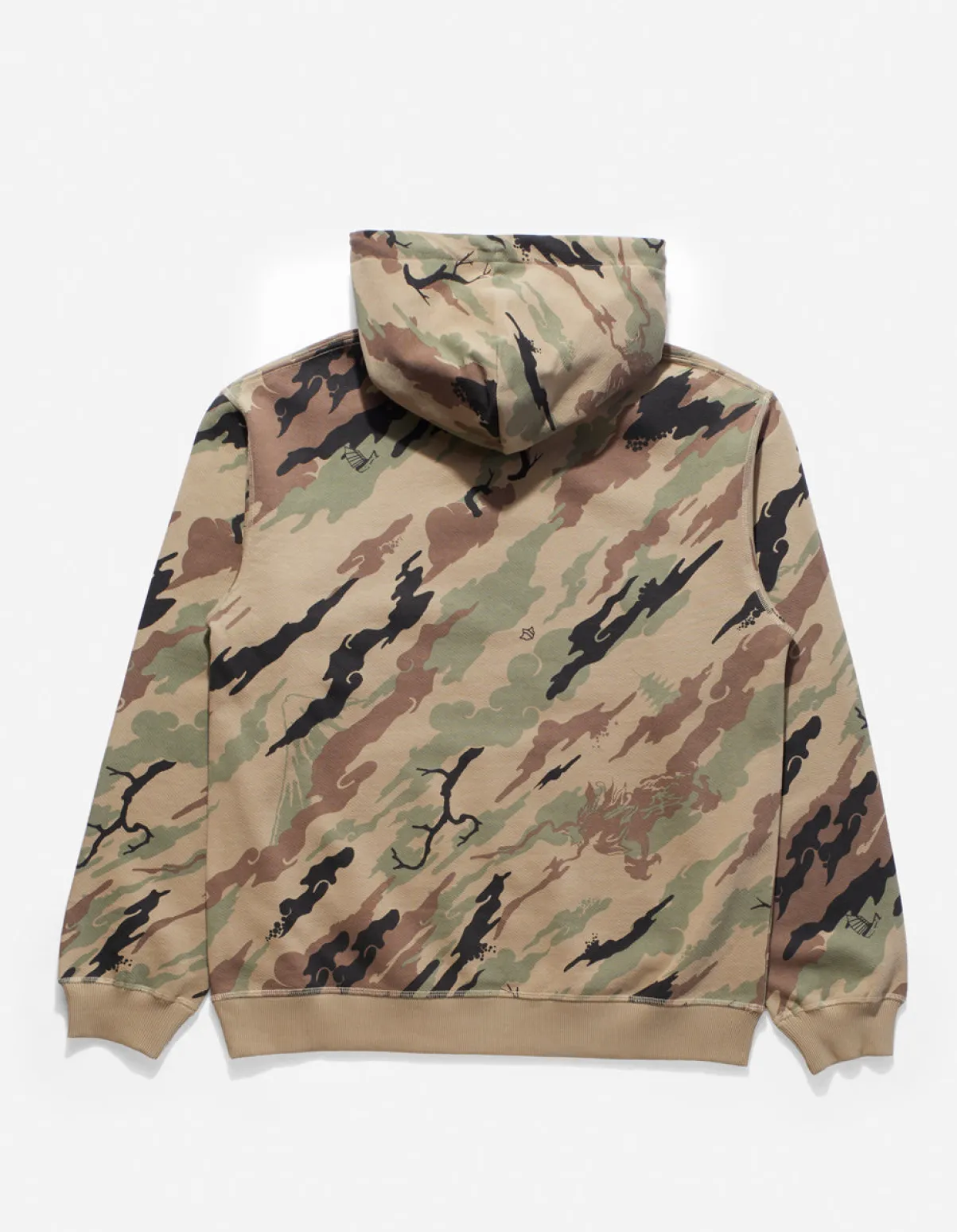 Maharishi Hooded Sweats*4597 Dpm:Bonsai Forest Miltype Embroidered Hooded Sweat Woodland