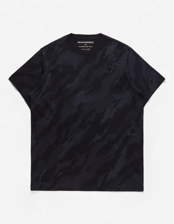 Maharishi Short Sleeve T-Shirts*4318 Dpm:Bonsai Forest Organic T-Shirt Subdued Night