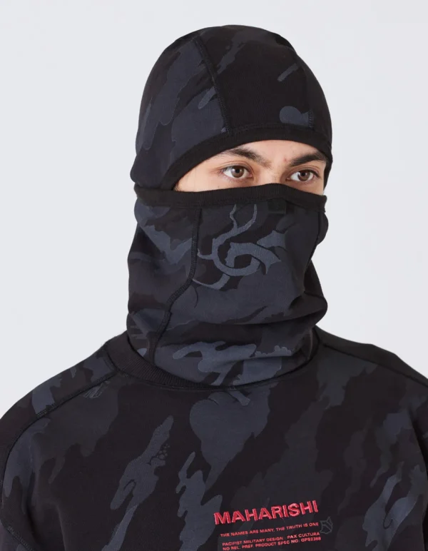 Maharishi Hats And Scarves*4315 Dpm:Bonsai Forest Reversible Barbute Balaclava Subdued Night