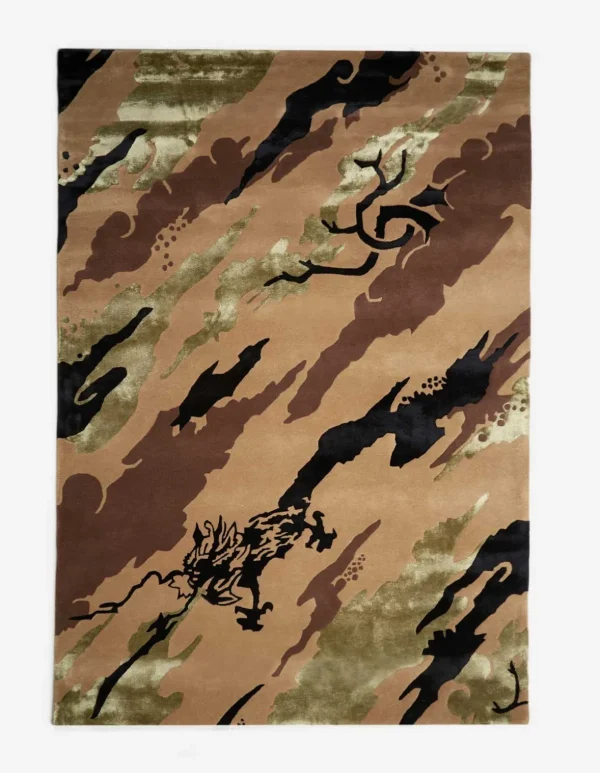 Maharishi Home*2158 Dpm:Bonsai Forest Rug Large Woodland