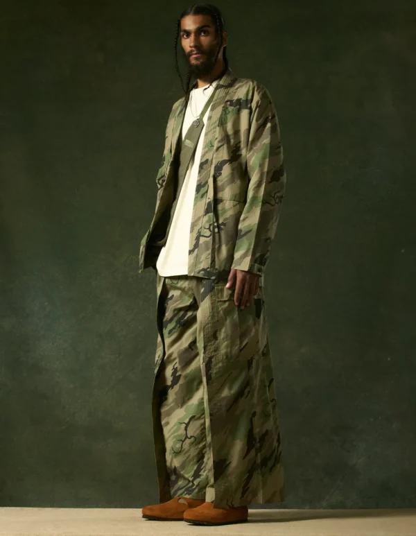 Maharishi Kimonos*4306 Dpm:Bonsai Forest Utility Kimono Overshirt Woodland