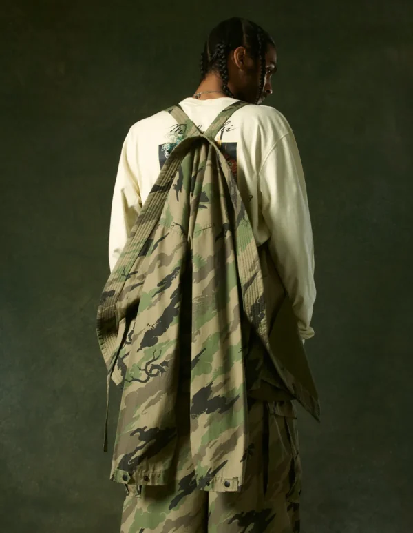 Maharishi Kimonos*4306 Dpm:Bonsai Forest Utility Kimono Overshirt Woodland