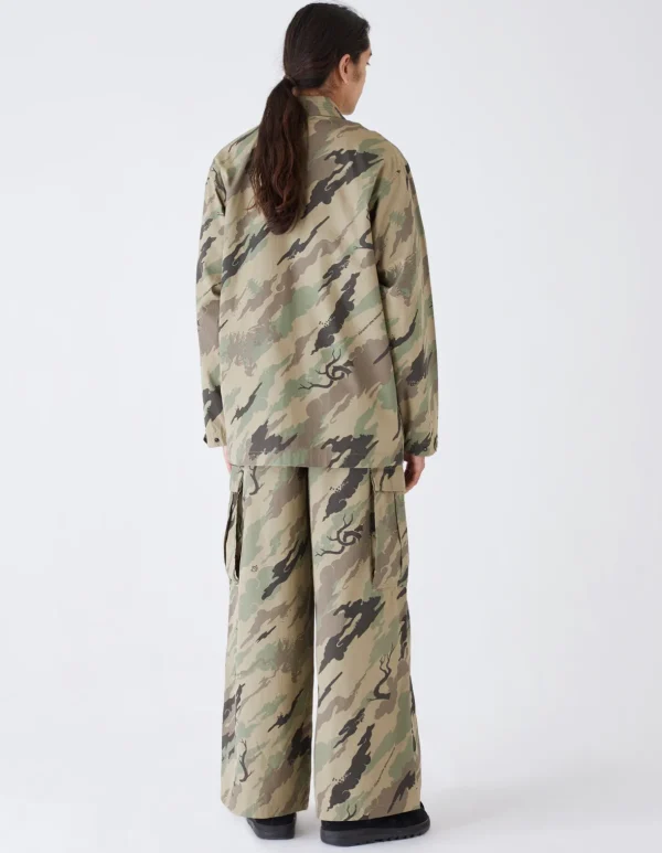 Maharishi Kimonos*4306 Dpm:Bonsai Forest Utility Kimono Overshirt Woodland