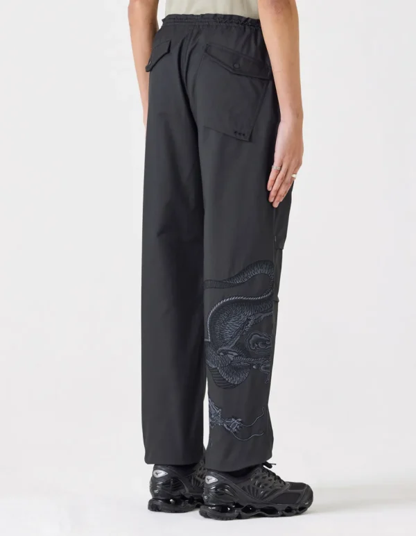 Maharishi Original Snopants*4215 Dragon Embroidered Straight Snopants® Black/Tonal