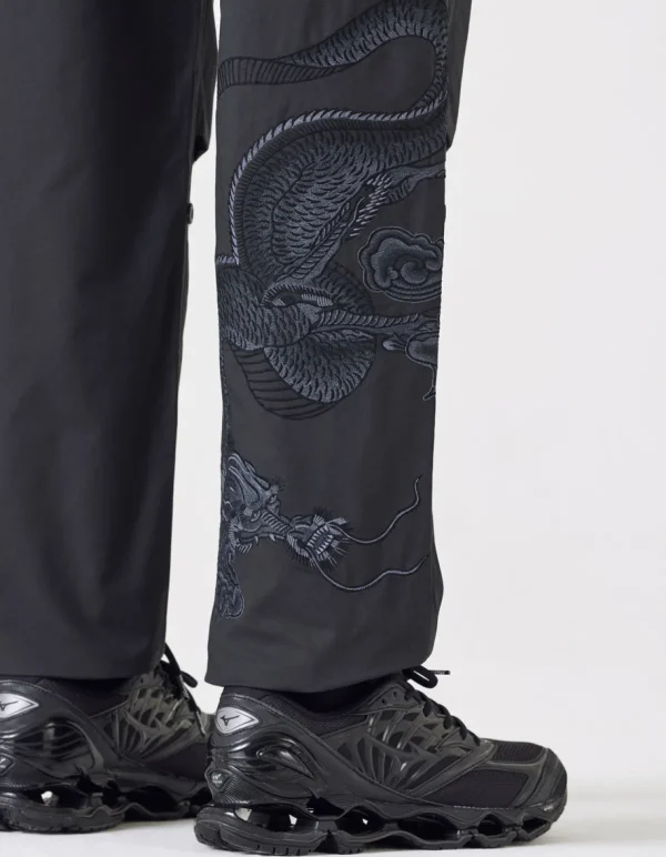 Maharishi Original Snopants*4215 Dragon Embroidered Straight Snopants® Black/Tonal
