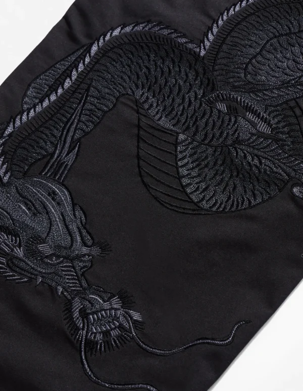 Maharishi Original Snopants*4215 Dragon Embroidered Straight Snopants® Black/Tonal