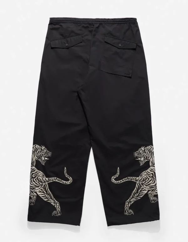 Maharishi Original Snopants*4282 Duelling Tigers Embroidered Loose Snopants® Black