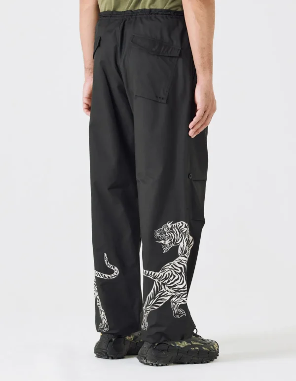 Maharishi Original Snopants*4282 Duelling Tigers Embroidered Loose Snopants® Black