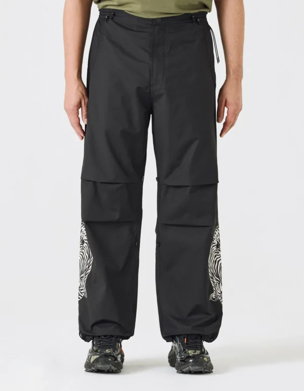 Maharishi Original Snopants*4282 Duelling Tigers Embroidered Loose Snopants® Black