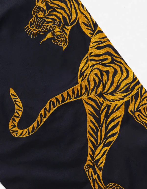 Maharishi Original Snopants*4282 Duelling Tigers Embroidered Loose Snopants® Navy