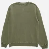 Maharishi Crew Sweats*8011 Hemp Organic Crew Sweat Olive Og-107F