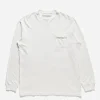 Maharishi Long Sleeve T-Shirts*8010 Hemp Organic L/S Pocket T-Shirt White