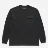 Maharishi Long Sleeve T-Shirts*8010 Hemp Organic L/S Pocket T-Shirt Black