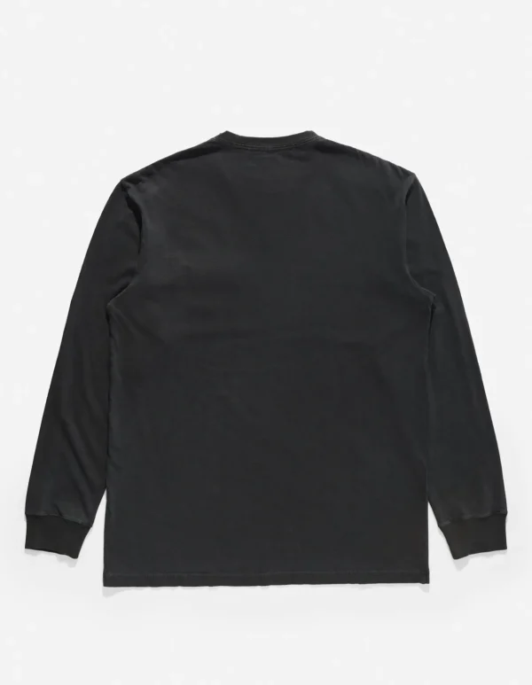 Maharishi Long Sleeve T-Shirts*8010 Hemp Organic L/S Pocket T-Shirt Black