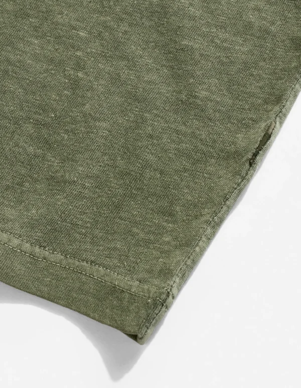 Maharishi Long Sleeve T-Shirts*8010 Hemp Organic L/S Pocket T-Shirt Olive Og-107F