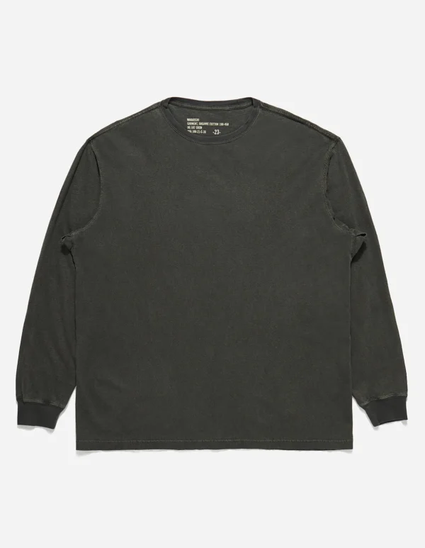 Maharishi Long Sleeve T-Shirts*4030 Hemp Organic L/S T-Shirt Black Blk-108F