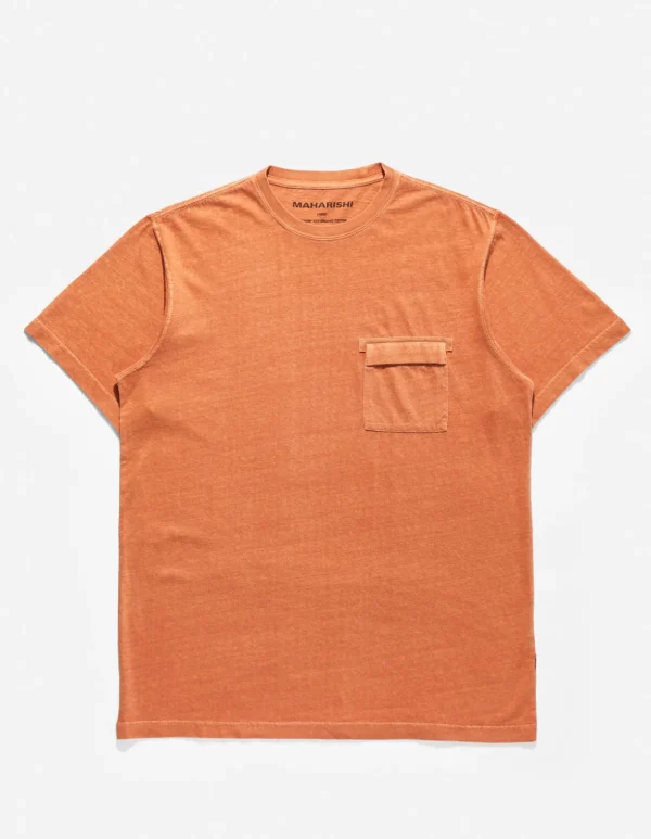 Maharishi Short Sleeve T-Shirts*7021 Hemp Organic Pocket T-Shirt Rust