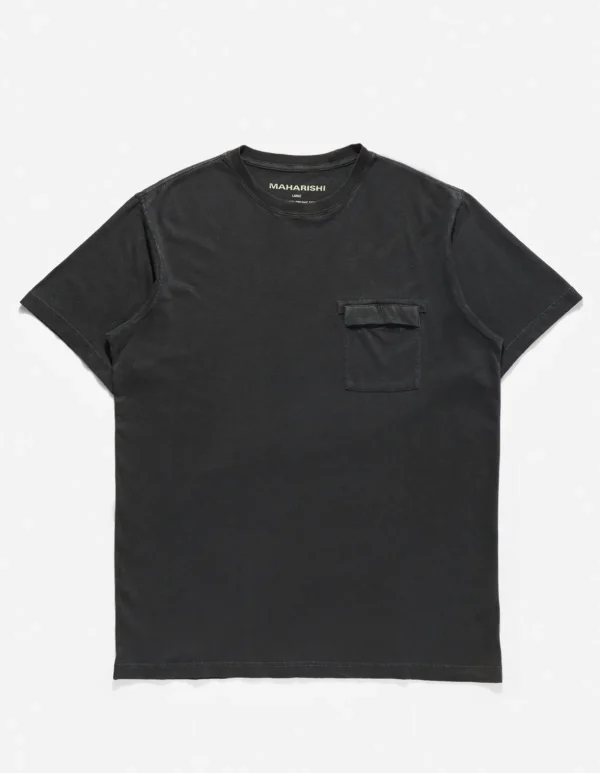 Maharishi Short Sleeve T-Shirts*7021 Hemp Organic Pocket T-Shirt Black