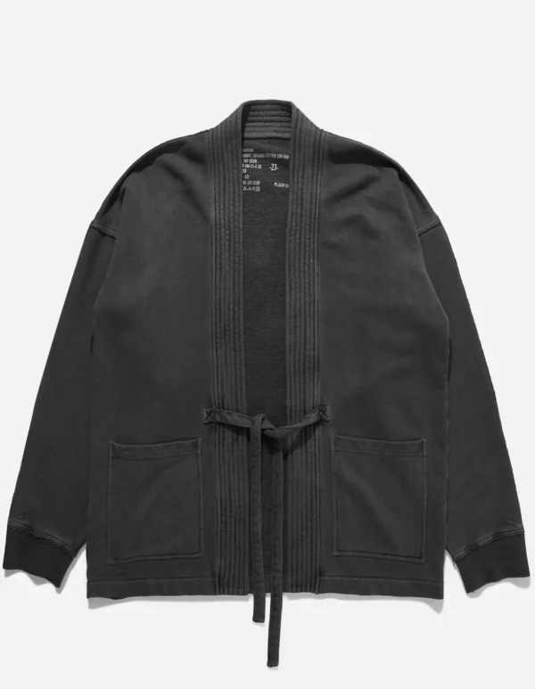 Maharishi Kimonos*8012 Hemp Organic Sweat Kimono Black