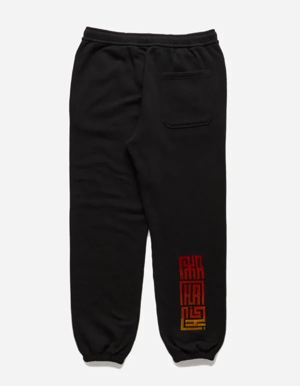 Maharishi Sweatpants*1082 Hikeshi Embroidered Sweatpants Black