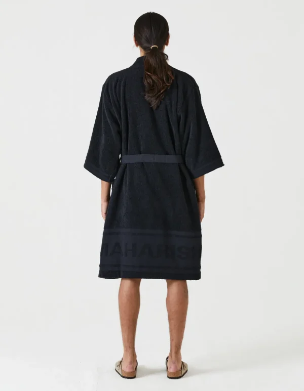 Maharishi Swim Shorts*9872 Kimono Robe · Organic Cotton 600 Black