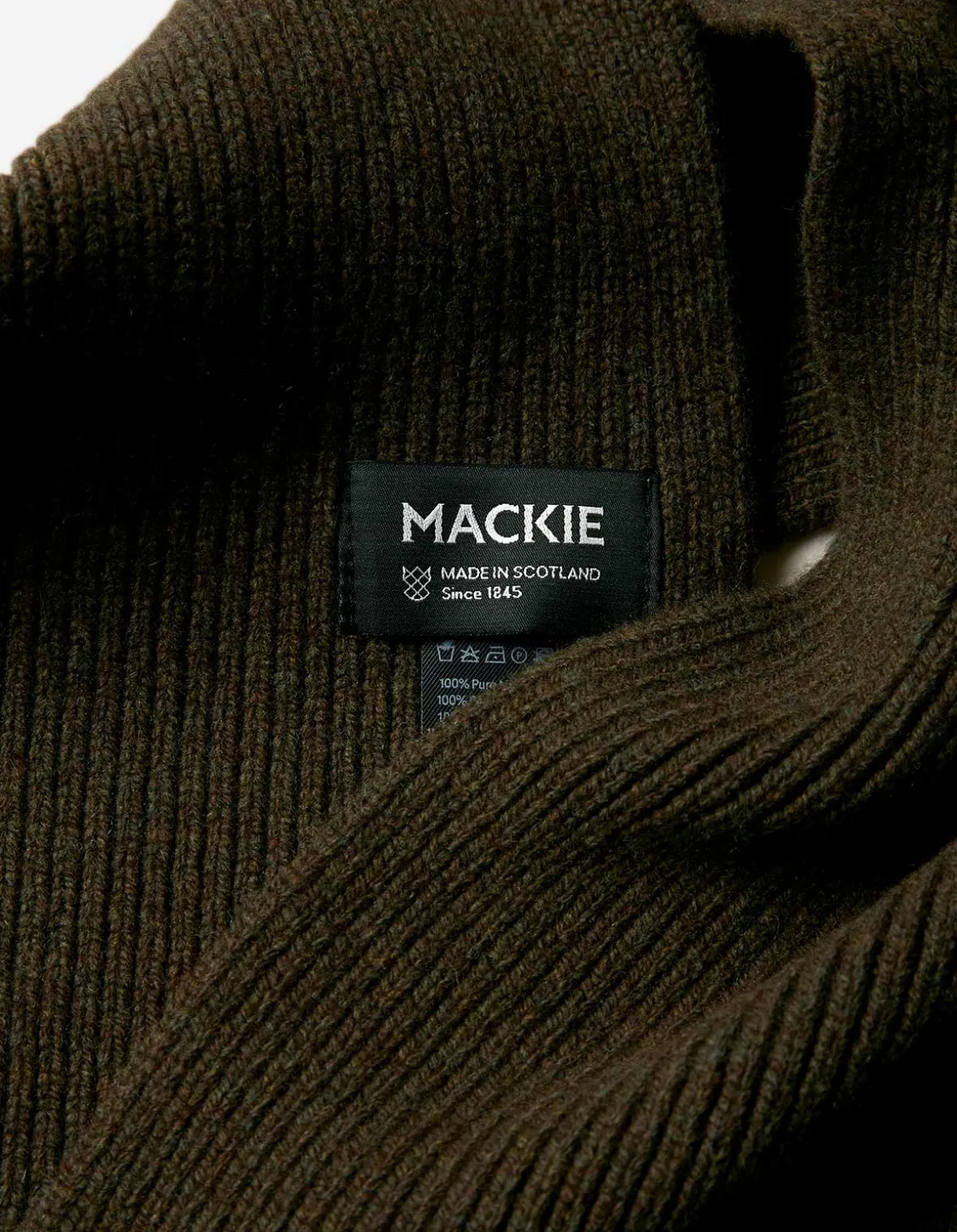 Maharishi Hats And Scarves*9278 Knitted Miltype Scarf · Geelong Wool Mil Olive