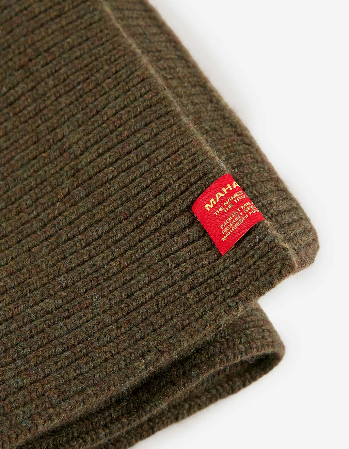 Maharishi Hats And Scarves*9278 Knitted Miltype Scarf · Geelong Wool Mil Olive
