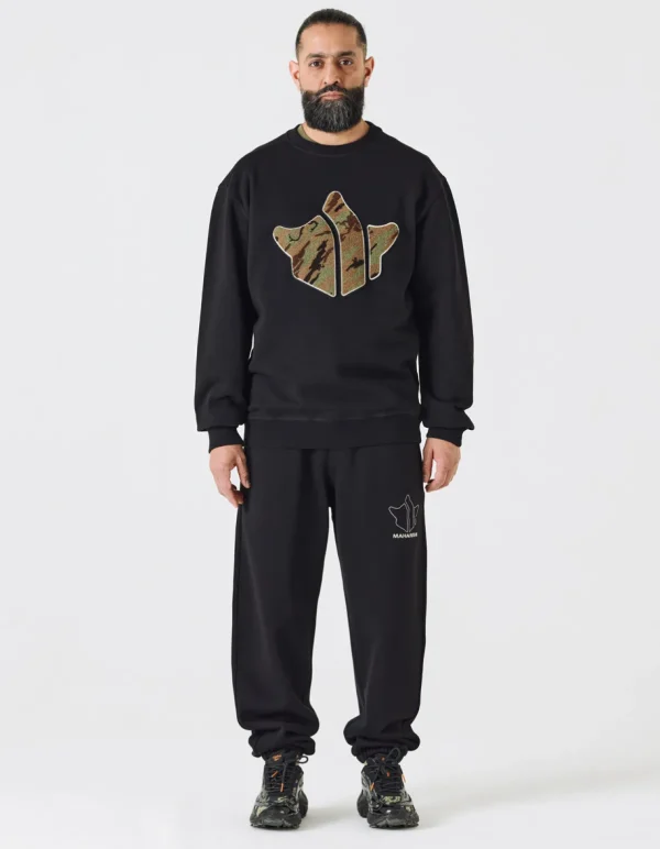 Maharishi Crew Sweats*1026 Maha Temple Crew Sweat Black