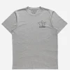 Maharishi Short Sleeve T-Shirts*1028 Maha Temple T-Shirt Grey Marl