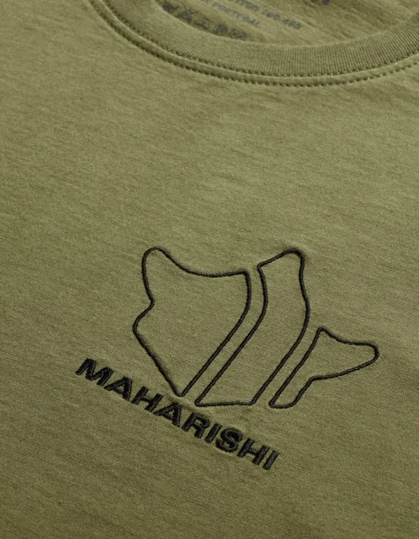 Maharishi Short Sleeve T-Shirts*1028 Maha Temple T-Shirt Olive Og-107F