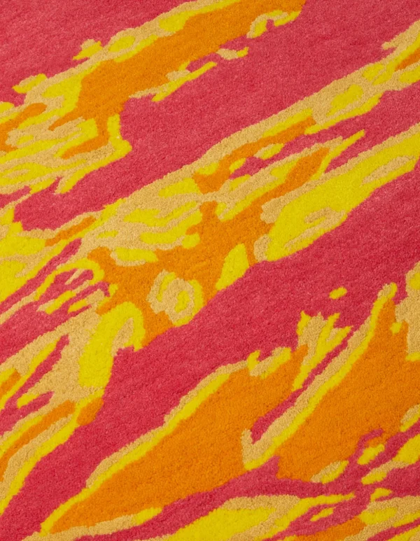 Maharishi Home*9717 Maha Warhol Tigerskins Rug · 100% Hand-Tufted Wool Warhol Pinkland