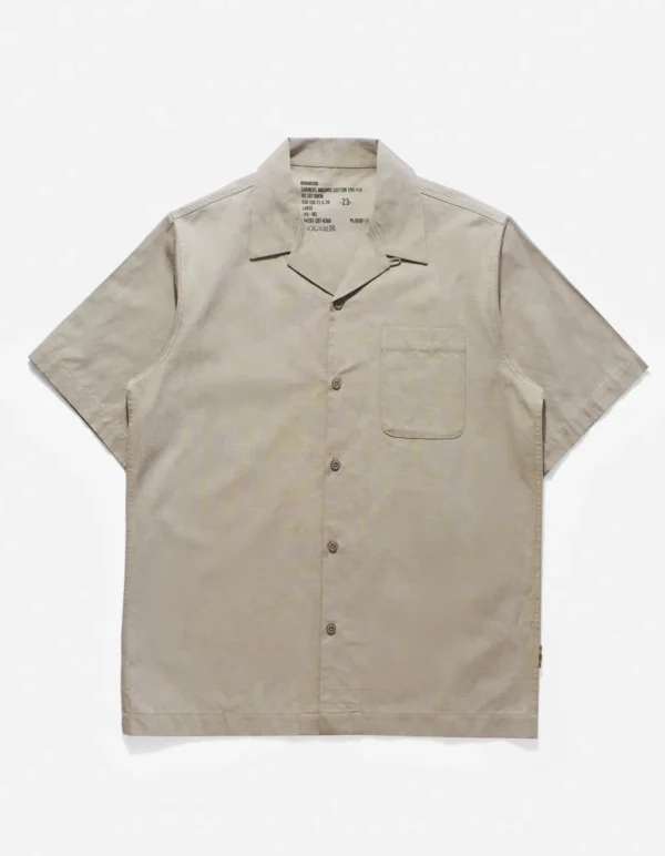 Maharishi Shirts*4325 Camp Collar Shirt Silver Sage