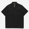 Maharishi Shirts*4325 Camp Collar Shirt Black